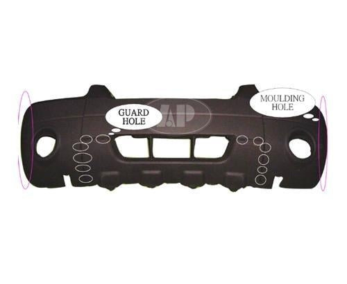 Bumper Front Matte-Black With Fog/Flare/Skid Plate Xlt Sport Models For Ford - FO1000570