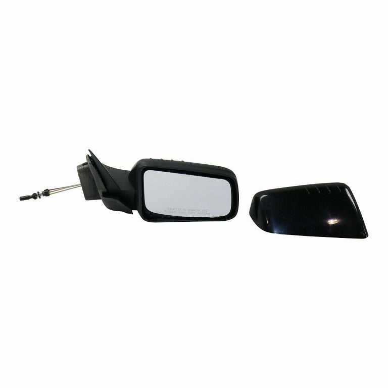 Door Mirror Passenger Side Manual Usa Built With Textured Cover With 4 Ridges Pattern On Top Of Cover For Ford - FO1321316