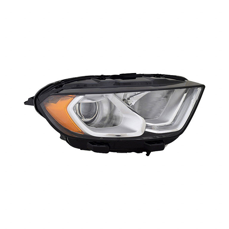 Head Lamp Passenger Side Halogen Chrome Housing With Led Drl High Qualityreturn Restricted - Final Sale - No Warranty Coverage For Ford - fo2503376