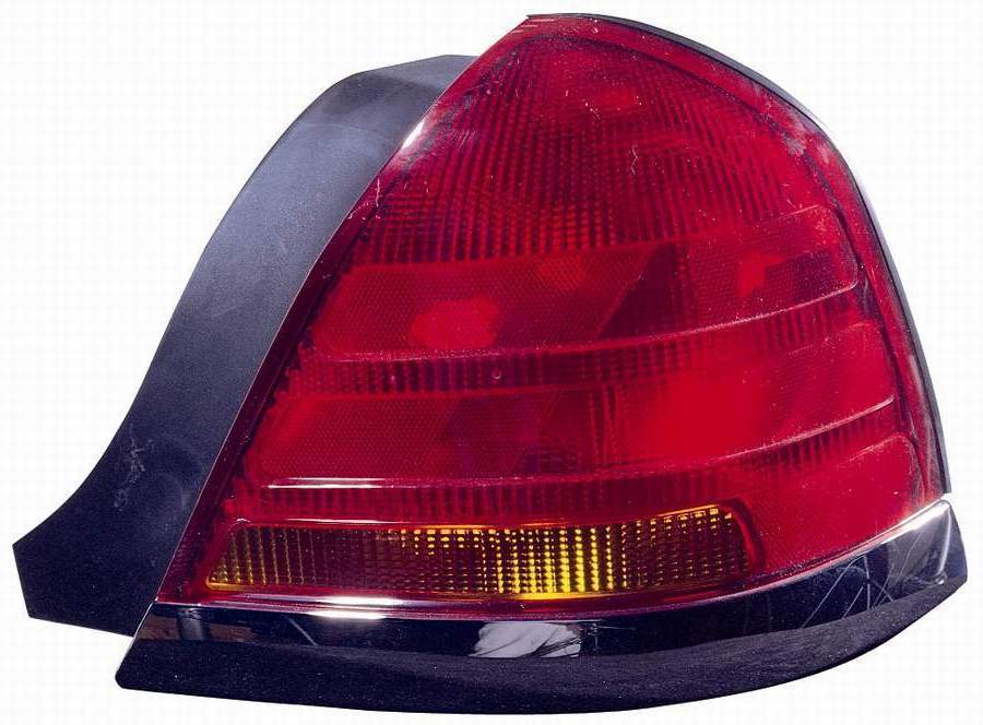 Tail Lamp Passenger Side (Black Moulding Sport-2 Bulb-Red) High Quality For Ford - FO2801175