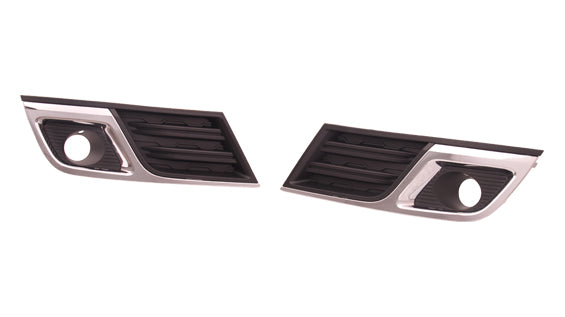 Fog Lamp Bezel Front Driver Side Matte Black With Chrome Mldg Lt Model For Chevrolet - GM1038148