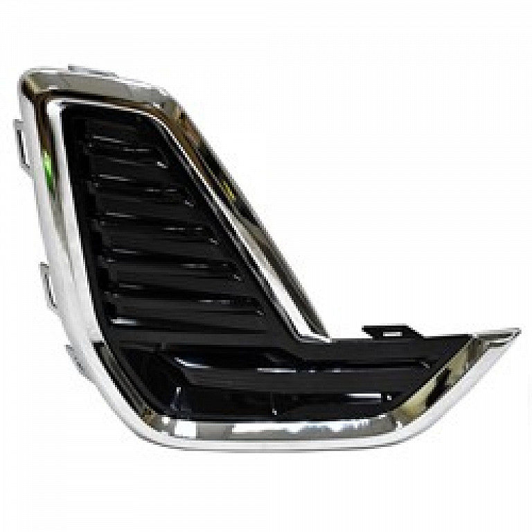 Fog Lamp Cover Front Passenger Side Gloss Black With Chrome For Gmc - GM1039249