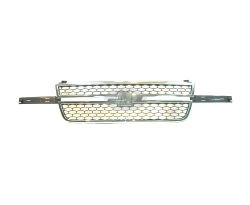 Grille Chrome Frontame With Gray Honrycomb O5 Ss/Center Bar Needs Wing Inserts For Chevrolet - GM1200546