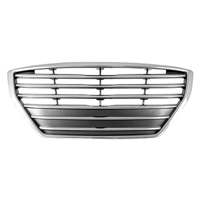 Grille Chrome Silver/Satin Without Adaptive Cruise For Hyundai - HY1200191