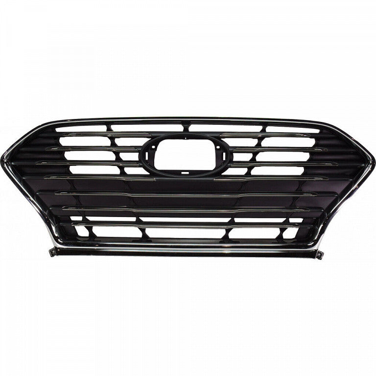 Grille Front Smoked Black With Chrome With Adaptive Cruise Exclude Sprt For Hyundai - HY1200217