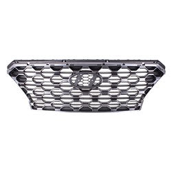 Grille Gray/Satin Chrome Without Camera Hole For Hyundai - HY1200220
