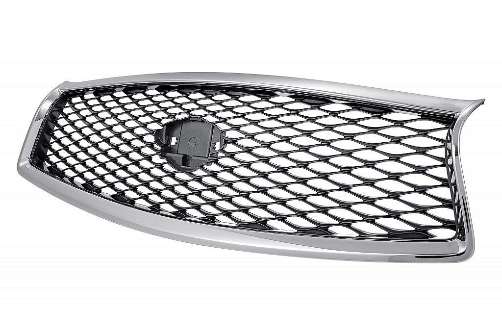 Grille Without Around View Mirror Gray/Black With Chrome Frontame For Infiniti - IN1200118U