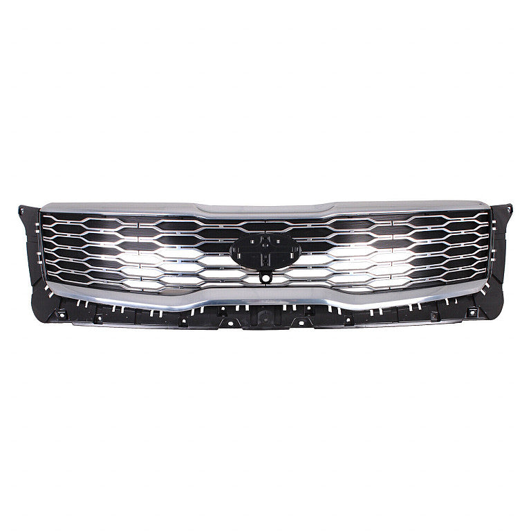 Grille Front Silver With Satin Chrome Outer Molding With Camera For Kia - KI1200210