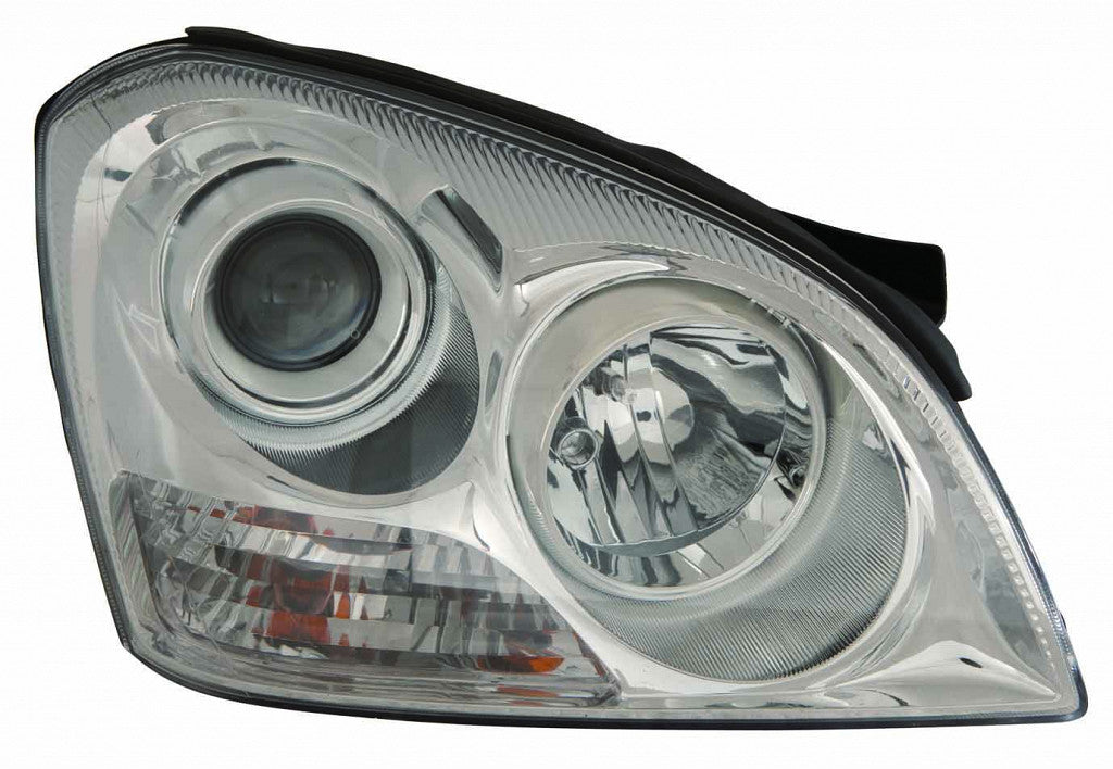 Head Lamp Driver Side With Chrome Insert Without App Pkg To 04/16/07 High Quality For Kia - ki2502124