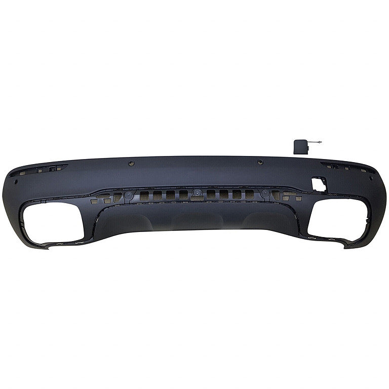 Bumper Rear Lower Textured Black With Tow Hook / 4 Park Assist Sensor Without Amg For Mercedes - MB1115133