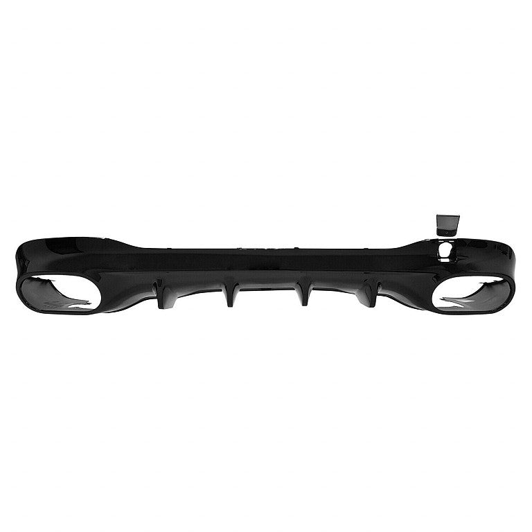 Bumper Rear Lower Bright Black With Tow Hook Without Aerodynamic Pkg For Mercedes - MB1195159