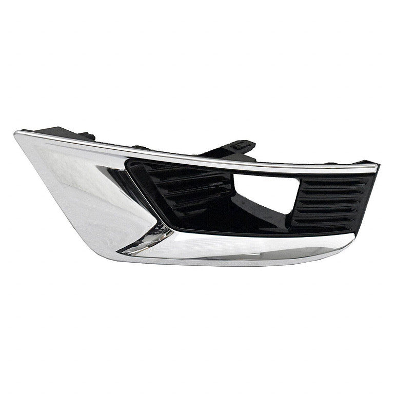 Fog Lamp Bezel Gloss Black With Chrome Trim Exclude Midnight Edition For Nissan - NI1038182