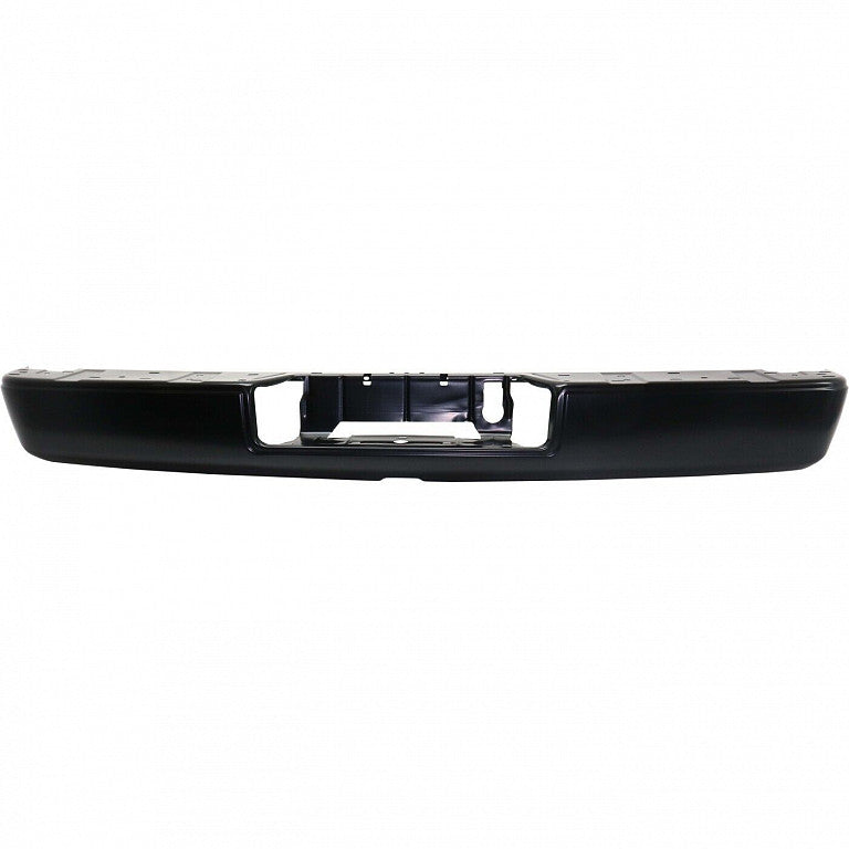 Bumper Rear Assy Black With Bar/Pad With Trailer Plug Cutout Without Park Assist Sensor For Nissan - NI1103132