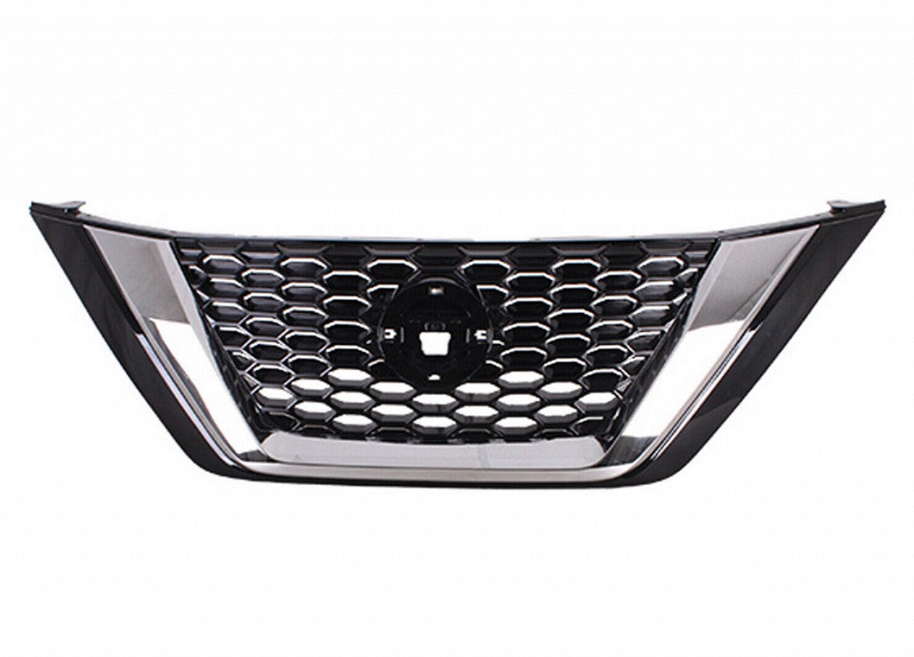 Grille Front Ptd Black With Chrome Molding Without Camera For Nissan - NI1200310