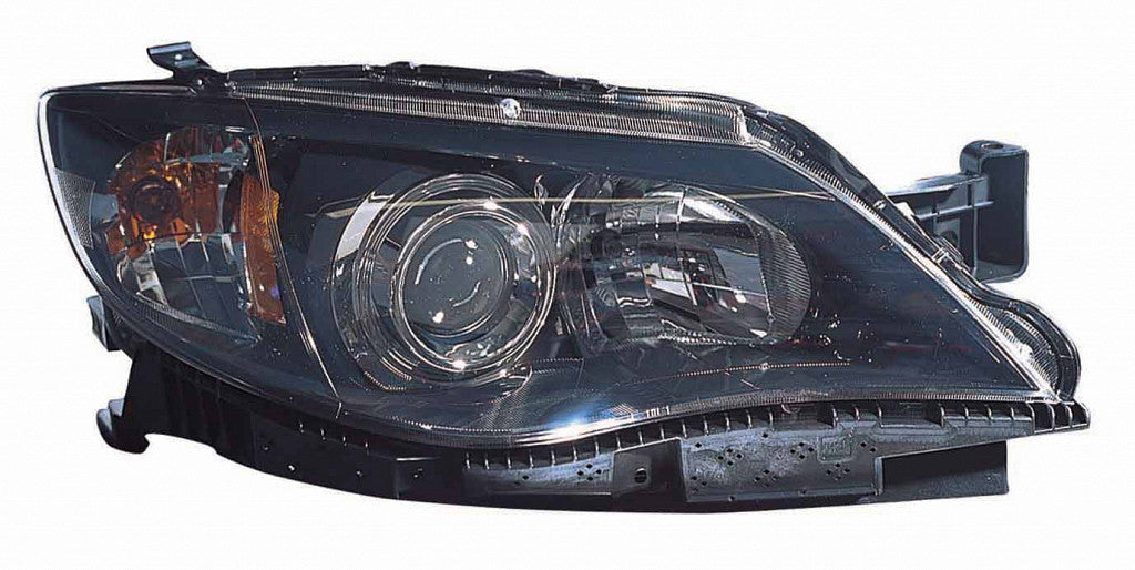Head Lamp Passenger Side Black Halogen Capa For Subaru - SU2503125C