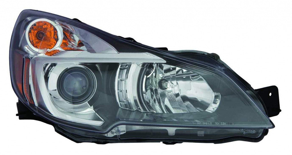 Head Lamp Passenger Side With Black Bezel Capa For Subaru - SU2503141C