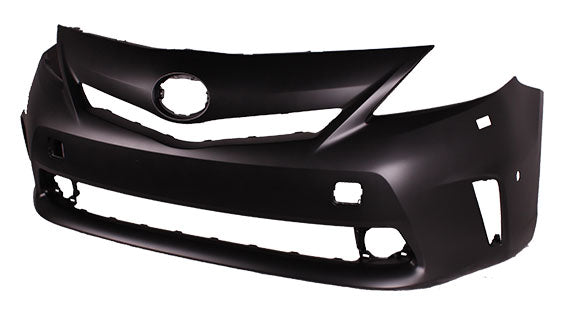 Bumper Front Primed With Sensor With Washer Hole Capa For Toyota - TO1000387C
