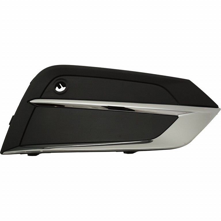 Fog Lamp Cover Passenger Side Textured Black With Chrome Molding Strip For Volvo - VO1039111
