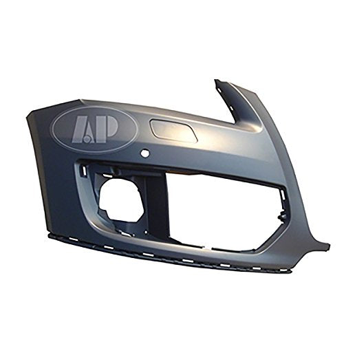 Bumper Front Driver Side With Sensor Hole Primed-Black Without S-Line Pkg For Audi - AU1016101