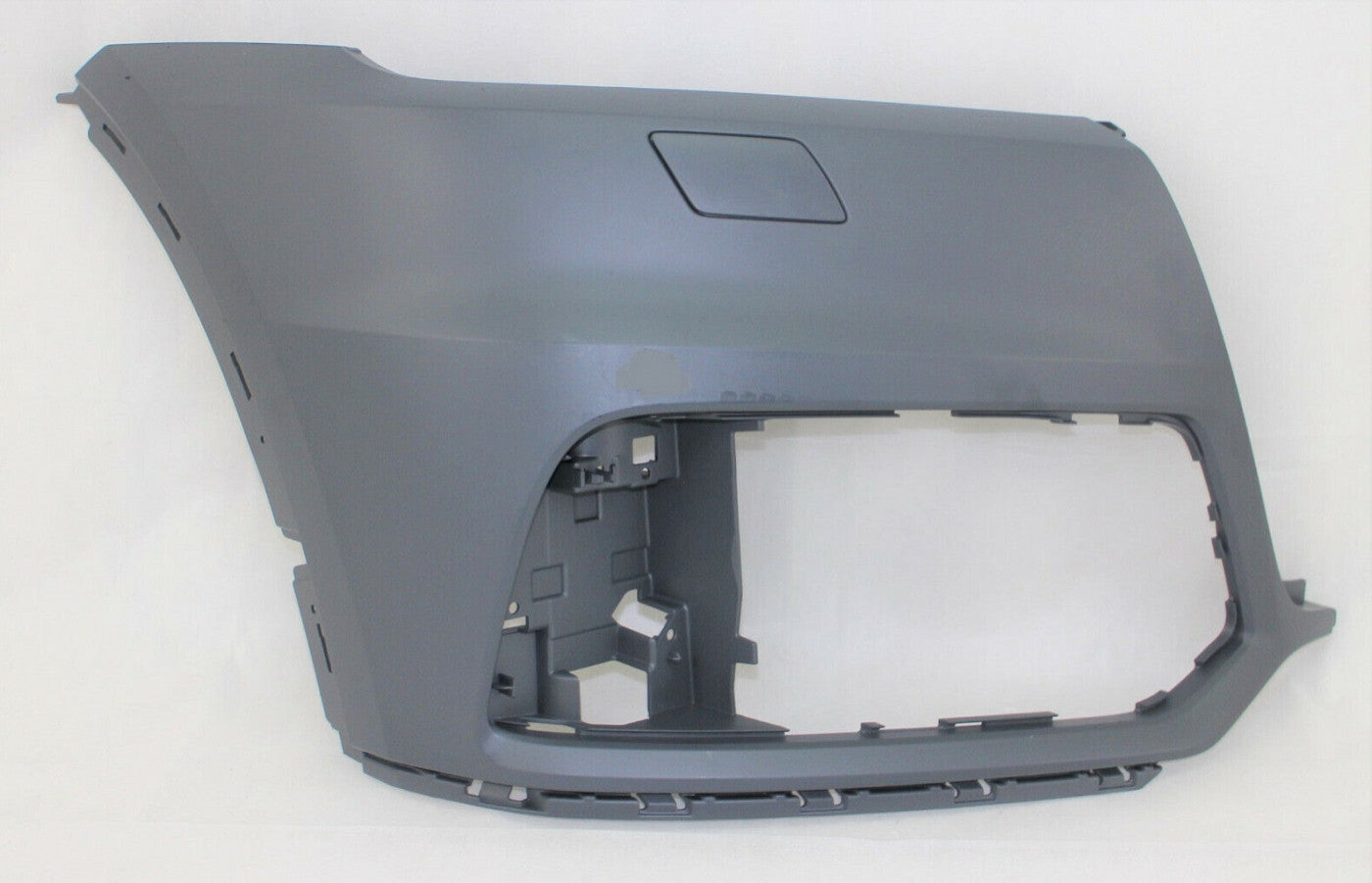 Bumper Front Passenger Side Primed With Washer Without Sensor For Audi - AU1017109