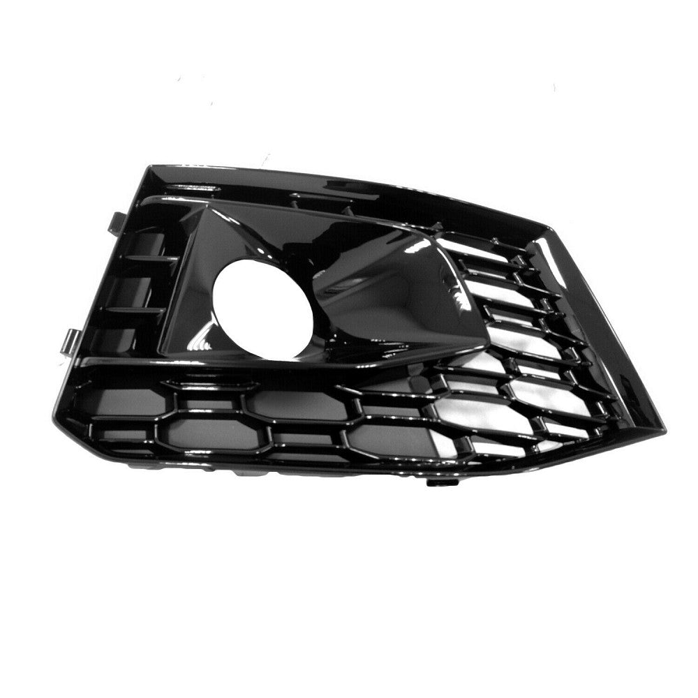 Fog Lamp Bezel Front Passenger Side Glossy Black Finish For Audi - AU1039143