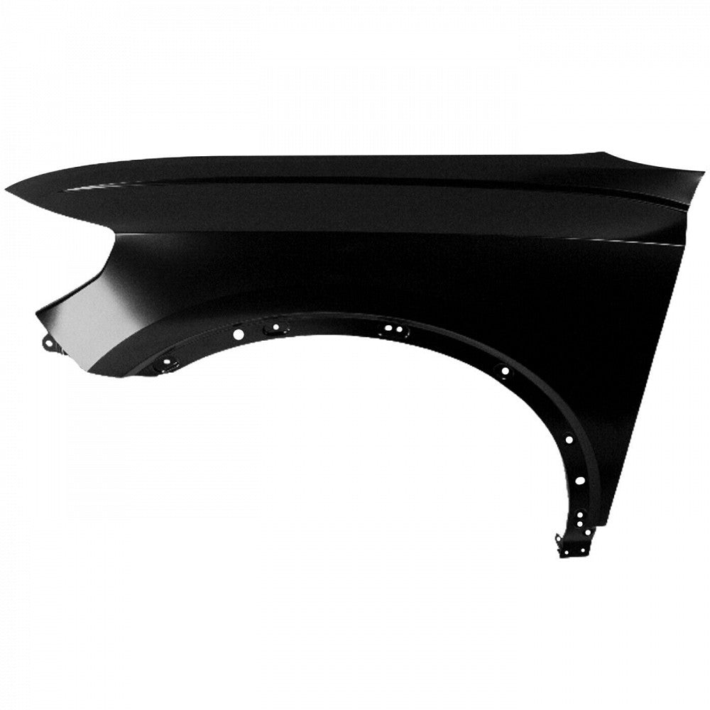 Fender Front Driver Side Without Side Lamp Hole Steel For Audi - AU1240147