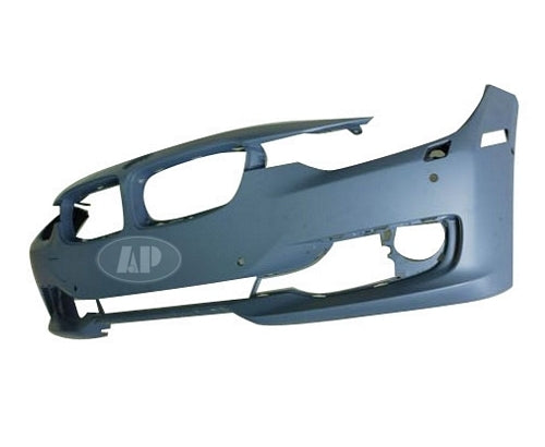 Bumper Front With Sensor/Wash/Aid Without Cam Hole With Moulding Hole Primed Capa For Bmw - BM1000268C