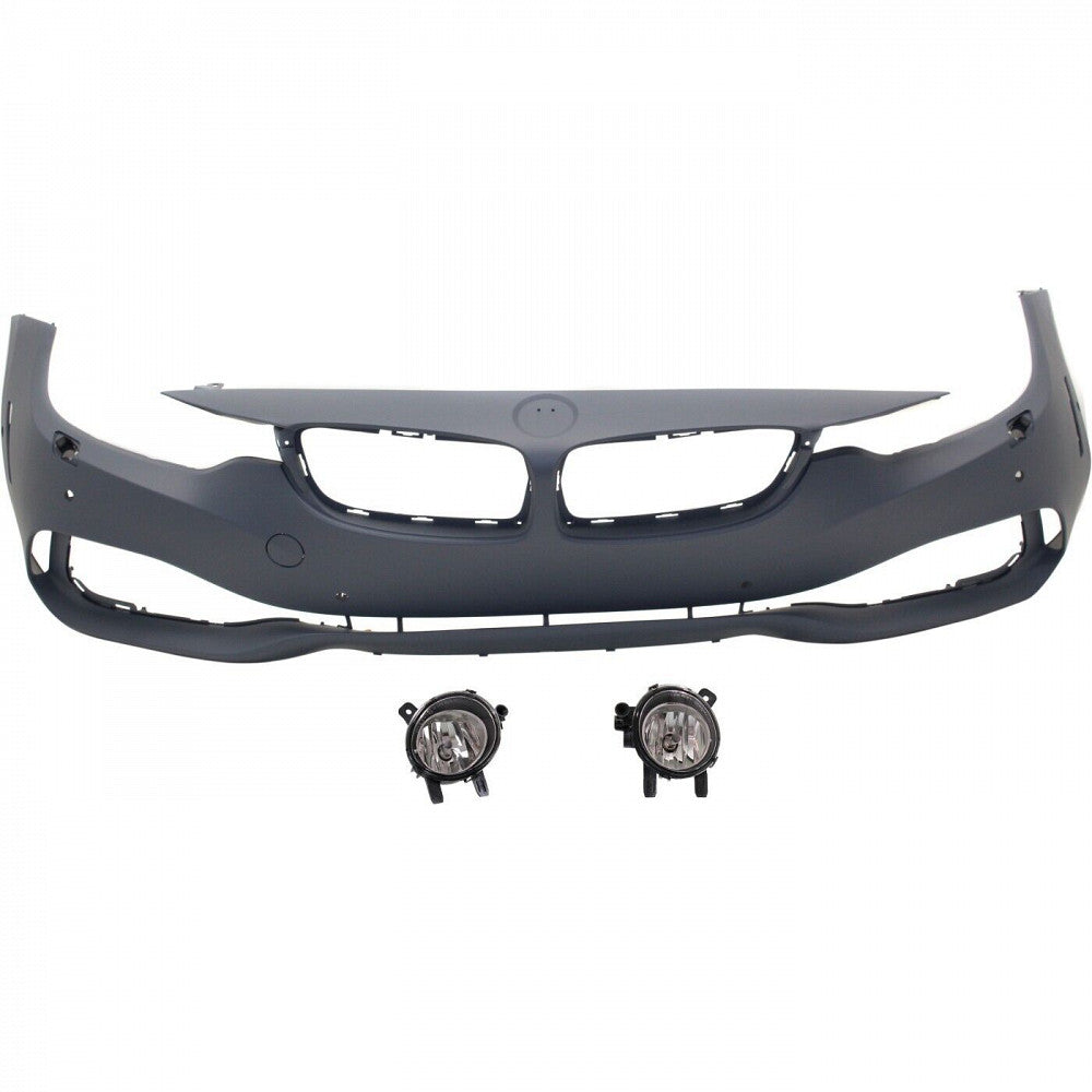 Bumper Front Primed Without Camera/M-Pkg With Park Assist/Washer/Park Distance For Bmw - BM1000387