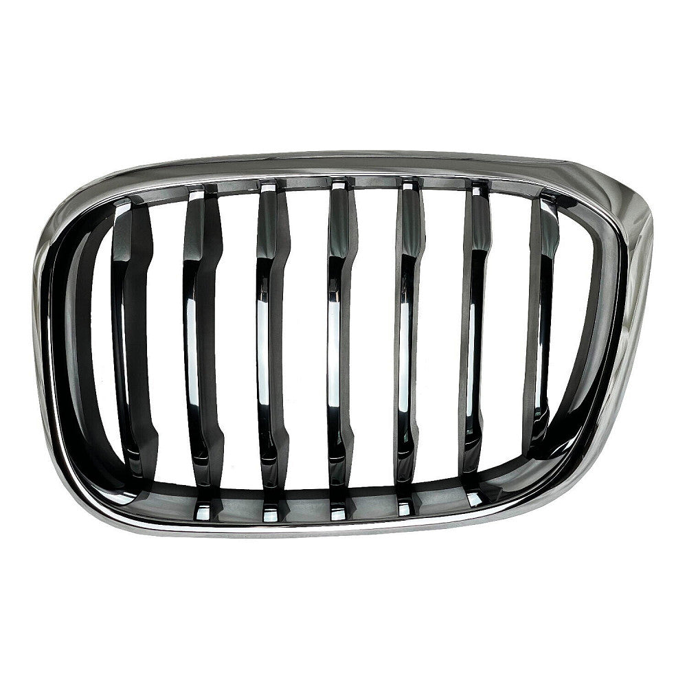 Grille Driver Side Chrome Frontame With Black Slats/Chrome Front Edge Without M-Pkg For Bmw - BM1200308