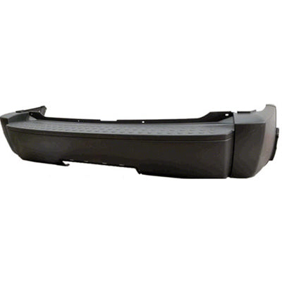 Bumper Rear Matte-Black With Trailer Hitch Hole For Dodge - CH1100880