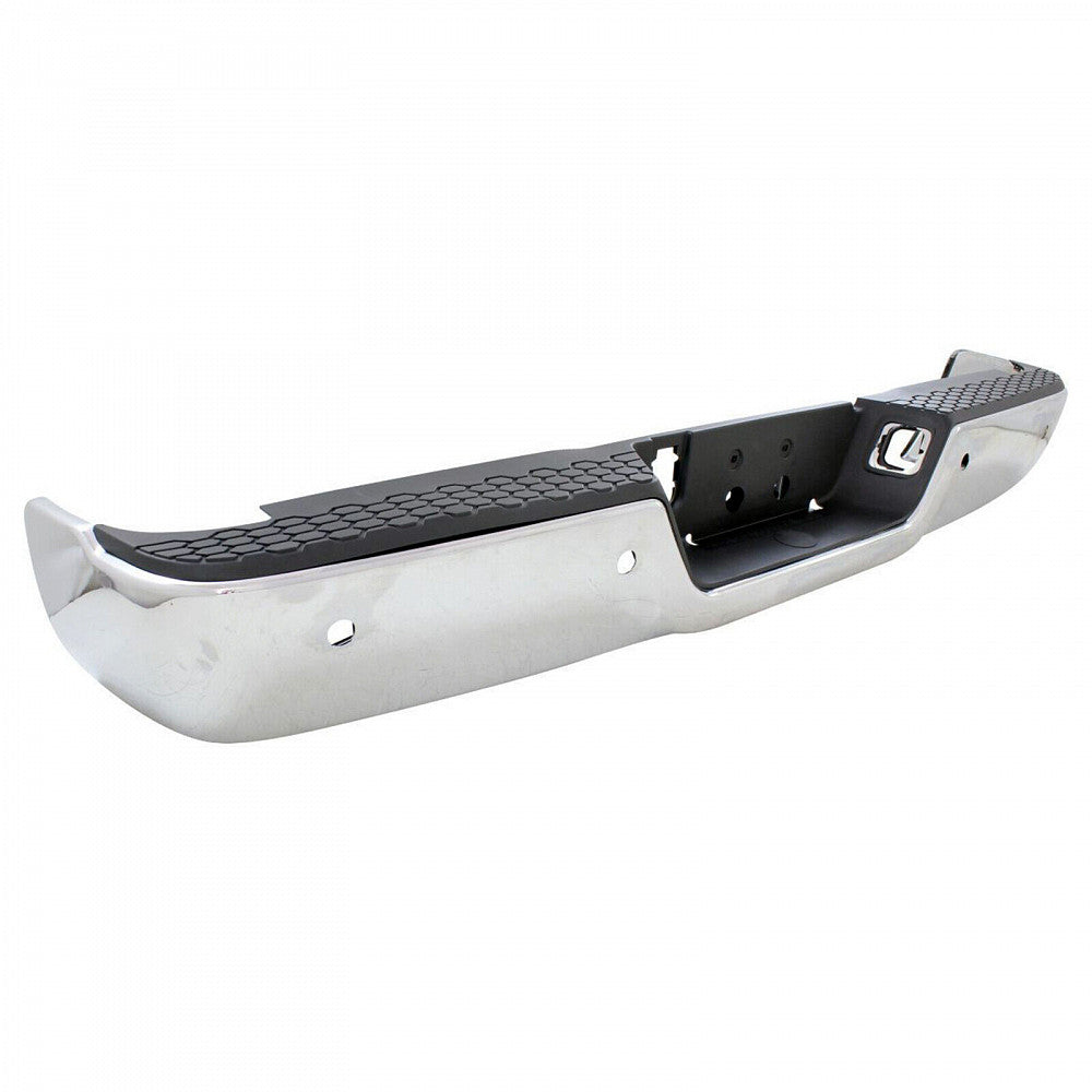 Bumper Rear Assy Chrome With Sensor For 1500 Model Without Dual Exhaust For Ram - CH1103122