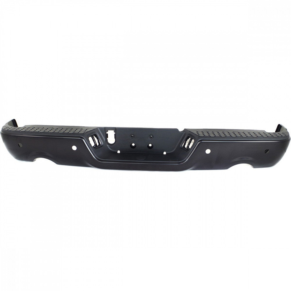 Bumper Rear Assy Black Ptd With Sensor For 1500 Model Without Dual Exhaust For Ram - CH1103124