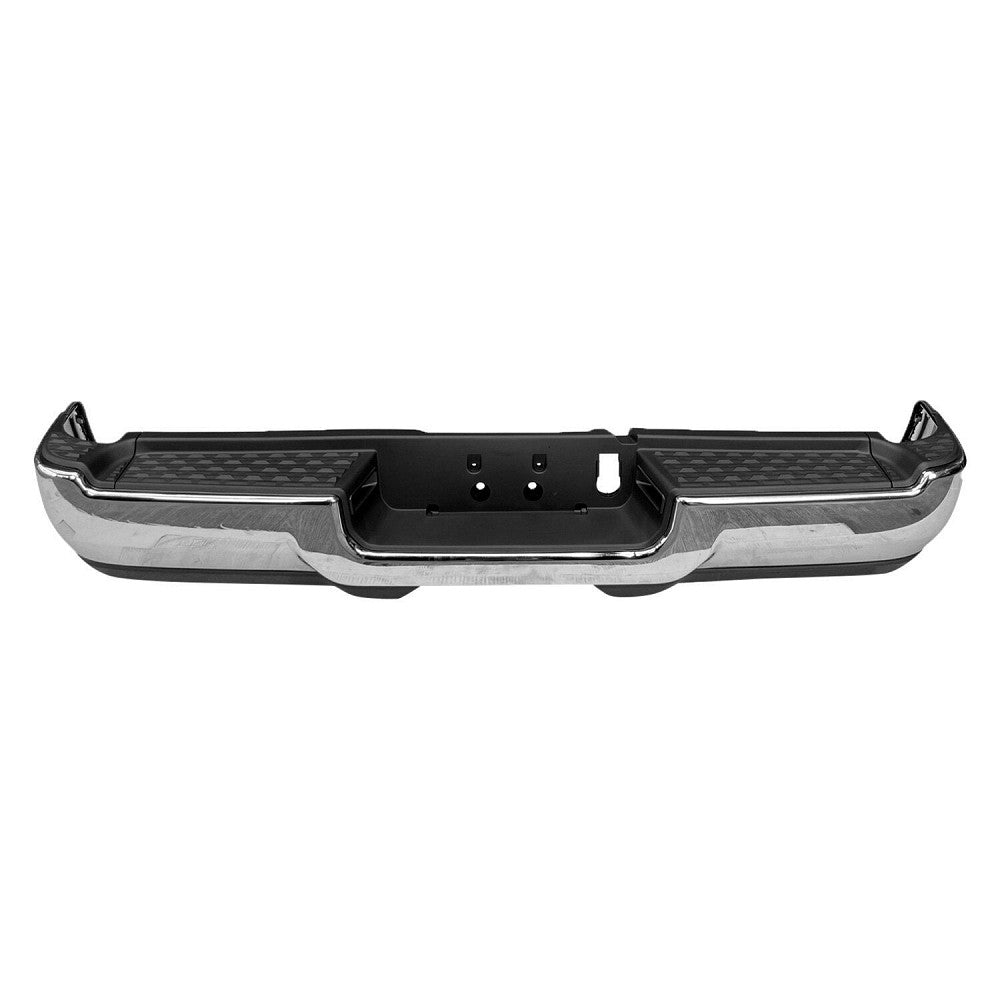 Bumper Rear Assy Chrome Finish With Top Pad Without Rear Valance Lamp/Park For Ram - CH1103182