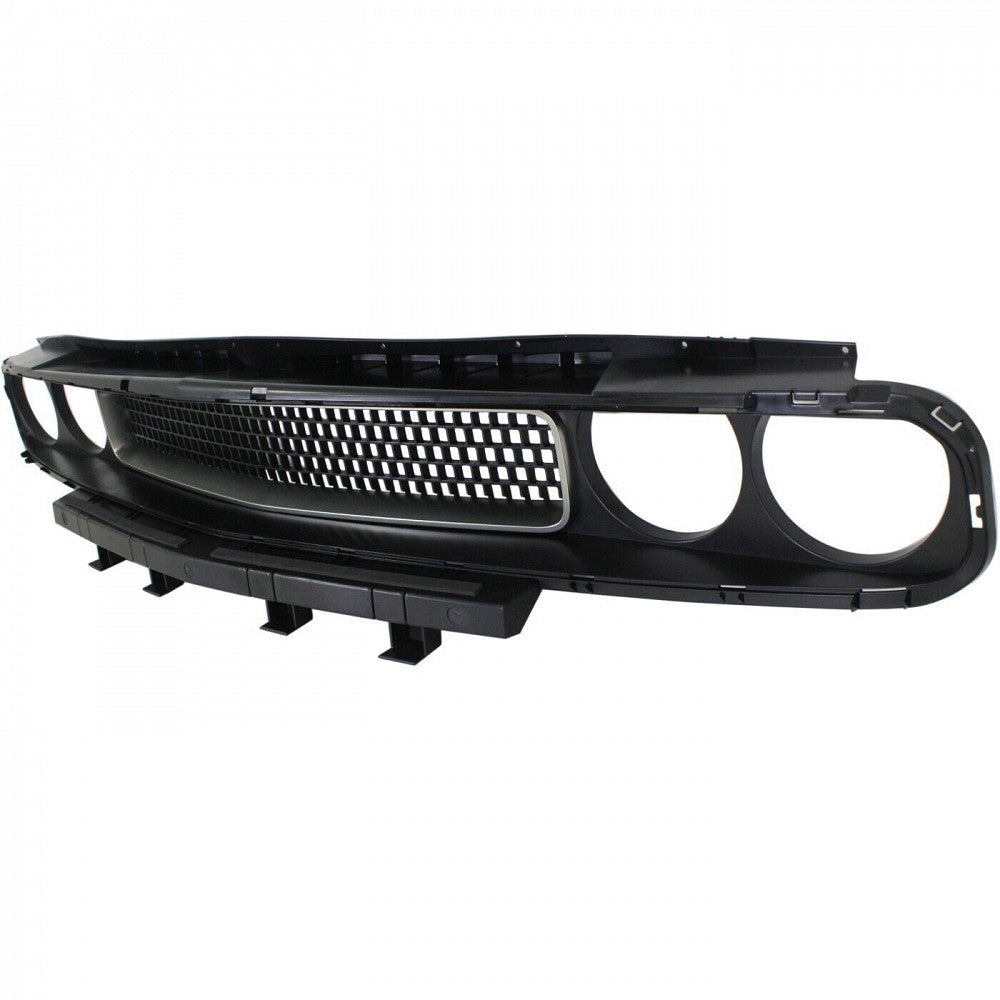 Grille Matte Black With Silver Trim For Dodge - CH1200338