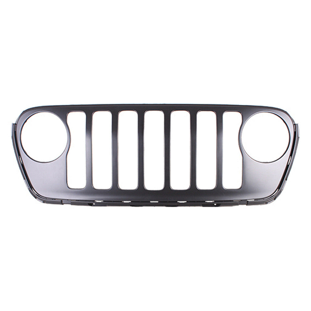 Grille Front Primed Black With Trim Ring Moldings For Jeep - CH1200440