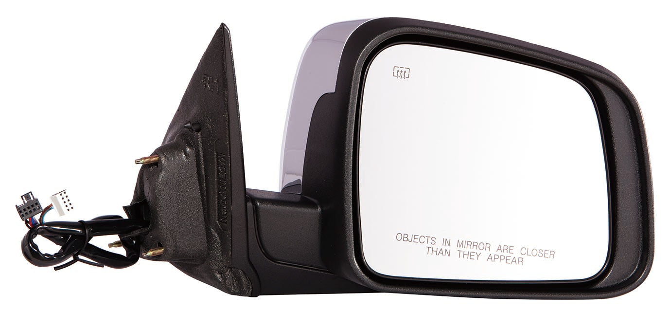Door Mirror Passenger Side Power Htd With Signal Without Blind Spot Citadel Model Chrome For Dodge - CH1321377