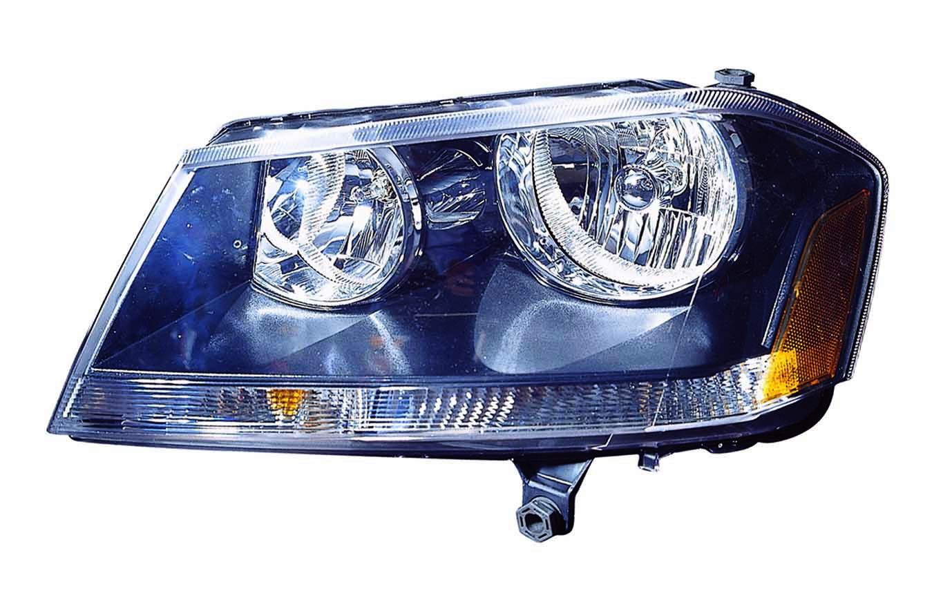 Head Lamp Driver Side Rt Model (Black Bezel) Capa For Dodge - CH2502194C