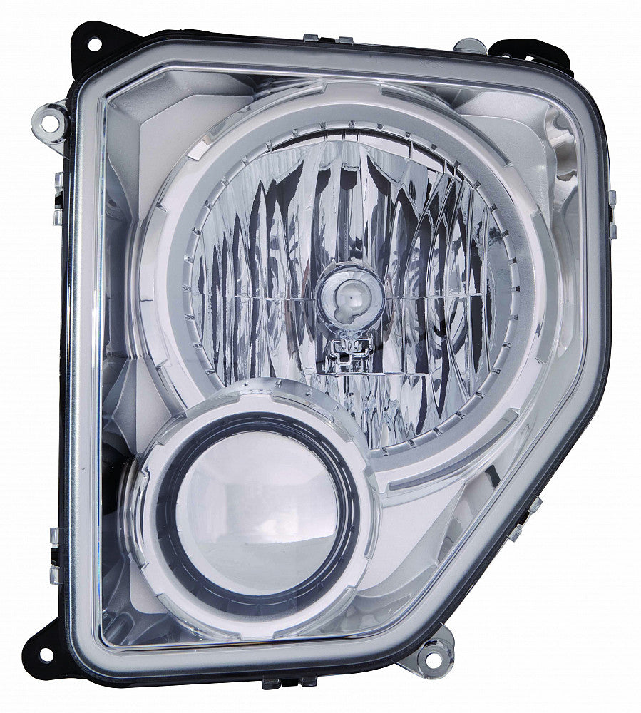 Head Lamp Driver Side Chrome Bezel Without Fog Lamp Round Bulb Shield High Quality For Jeep - ch2502234
