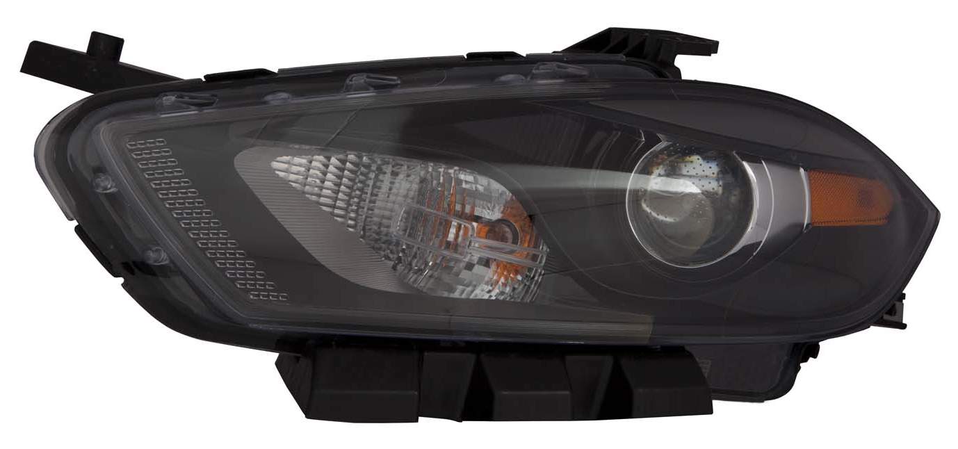Head Lamp Driver Side Halogen Black Bezel High Quality For Dodge - ch2502240
