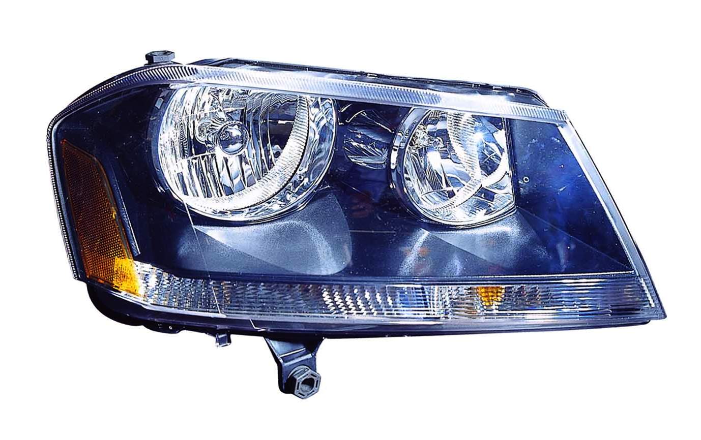 Head Lamp Passenger Side Rt Model Black Bezel Capa For Dodge - CH2503194C