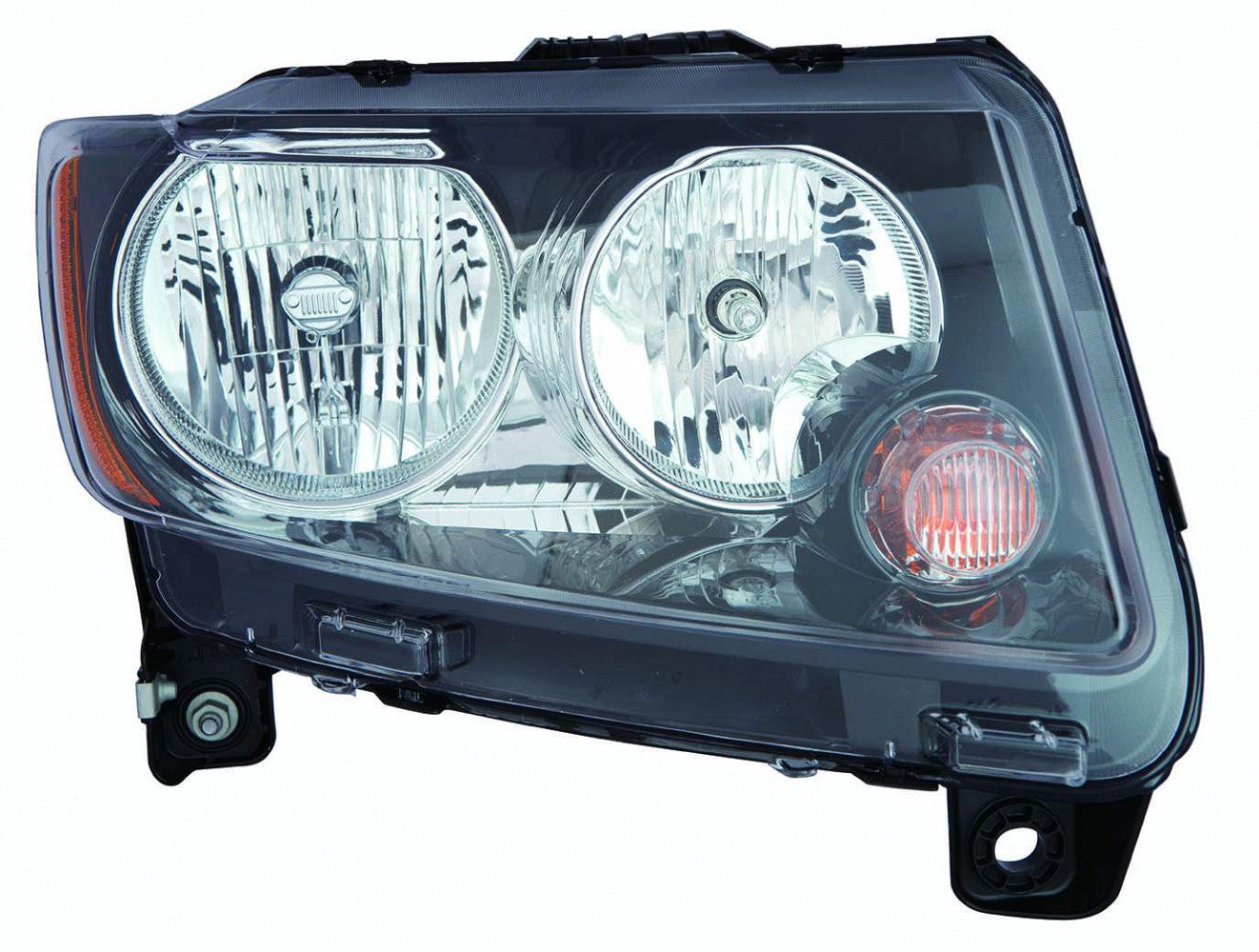 Head Lamp Passenger Side Halogen Black Bezel High Quality For Jeep - ch2503246