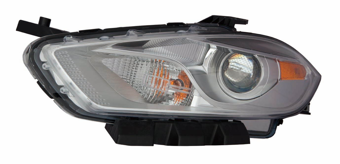 Head Lamp Driver Side Halogen Chrome Bezel Capareturn Restricted - Final Sale - No Warranty Coverage For Dodge - CH2518143C