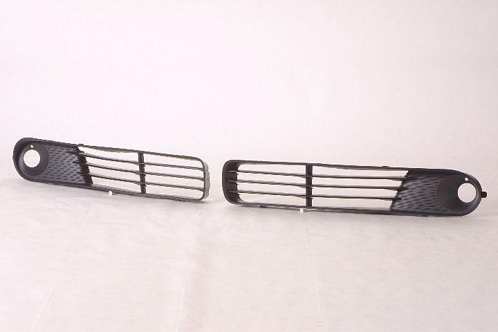 Grille Lower Passenger Side With Fog Lamp Hole Matte-Black Cpe/Convertible For Pontiac - GM1200580