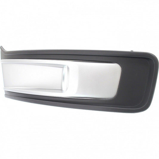 Fog Lamp Bezel Front Driver Side Silver Black For Ford - FO1038130
