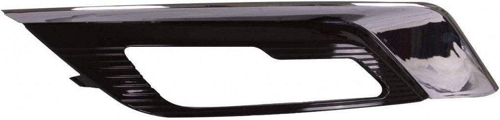 Fog Lamp Bezel Front Driver Side Ptd Glossy Black Exclude Sport For Ford - FO1038168