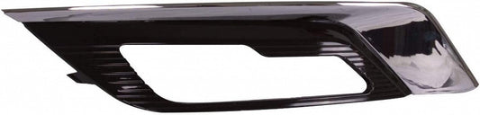 Fog Lamp Bezel Front Driver Side Ptd Glossy Black Exclude Sport For Ford - FO1038168