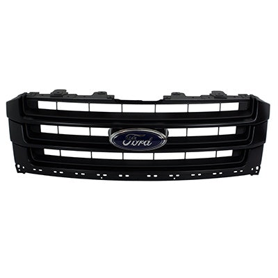 Grille Assy Chrome/Matte Black With Camera Without Stealth Edition Pkg Ltd/Max Ltd Model For Ford - FO1200649