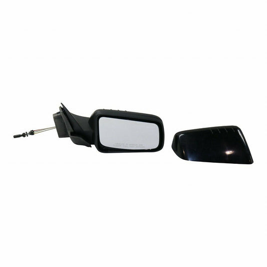 Door Mirror Passenger Side Manual Usa Built With Textured Cover With 4 Ridges Pattern On Top Of Cover For Ford - FO1321316