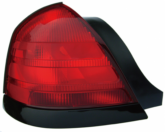 Tail Lamp Driver Side (Black Moulding-2 Bulb-Red) High Quality For Ford - FO2800160