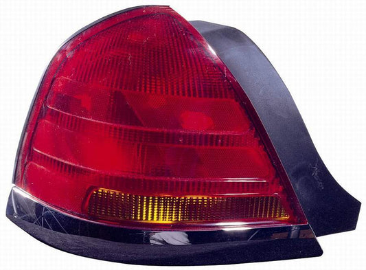 Tail Lamp Driver Side (Black Moulding Sport-2 Bulb-Red) High Quality For Ford - FO2800175